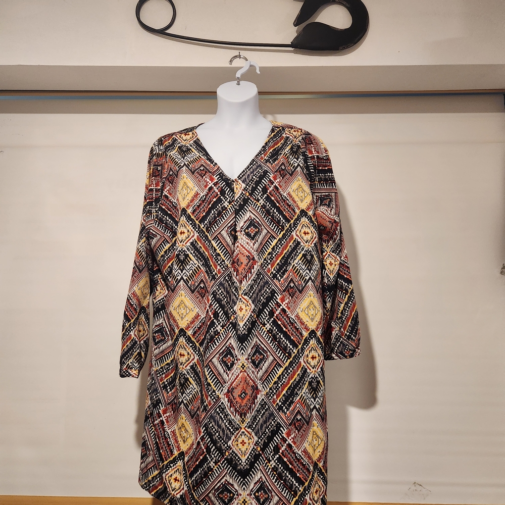 Junarose Multicolor Geometric Mini Dress
